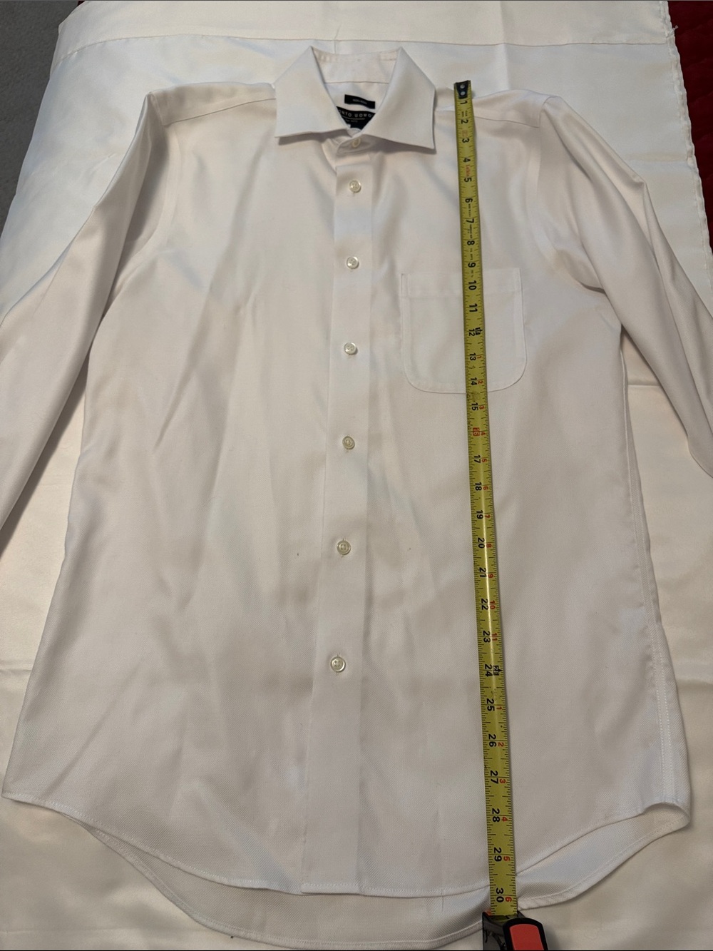 Pronto Uomo White Long-Sleeve Dress Shirt - Picture 5 of 6